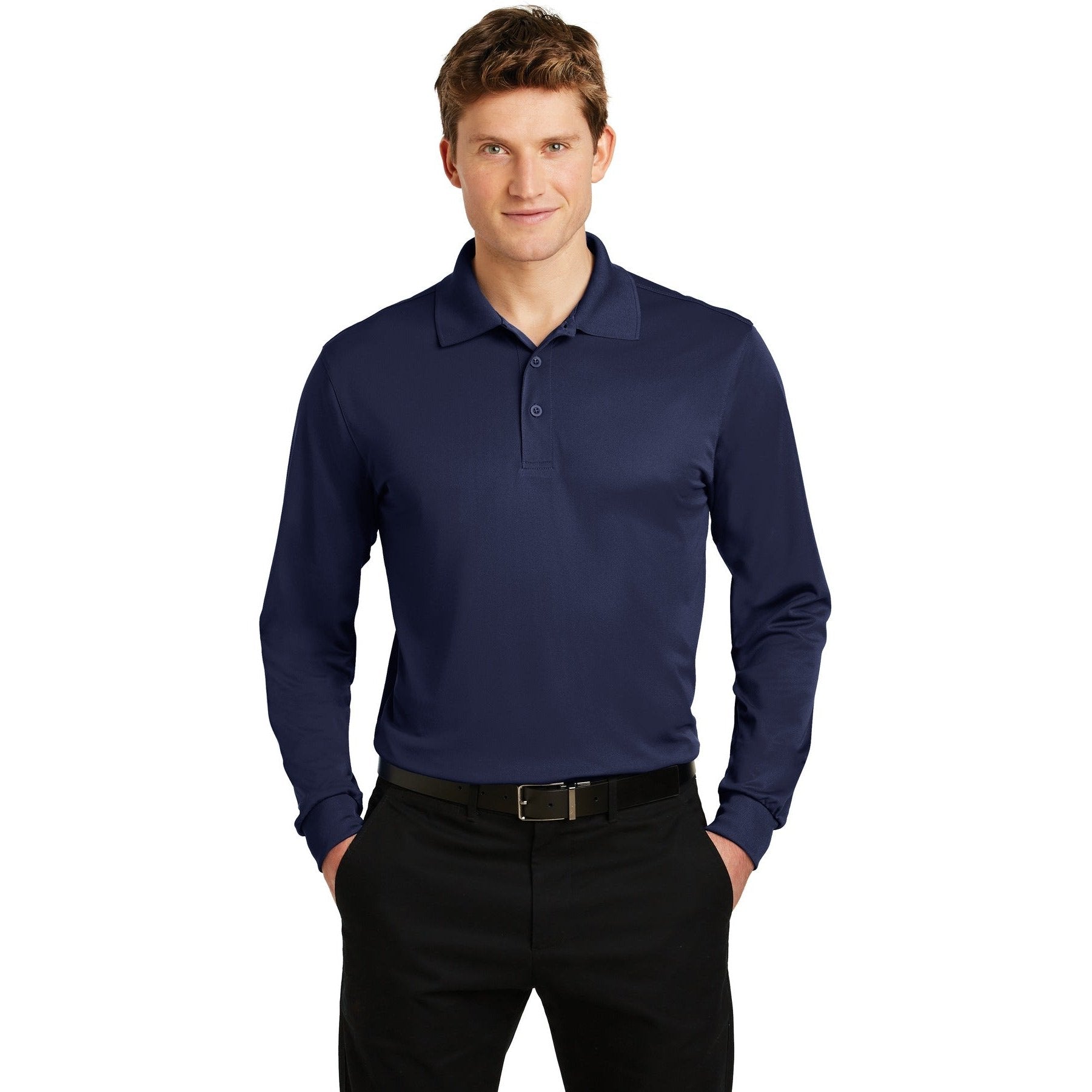Sport-Tek-Sport-Tek® Long Sleeve Micropique Sport-Wick® Polo. ST657-MedTech-6
